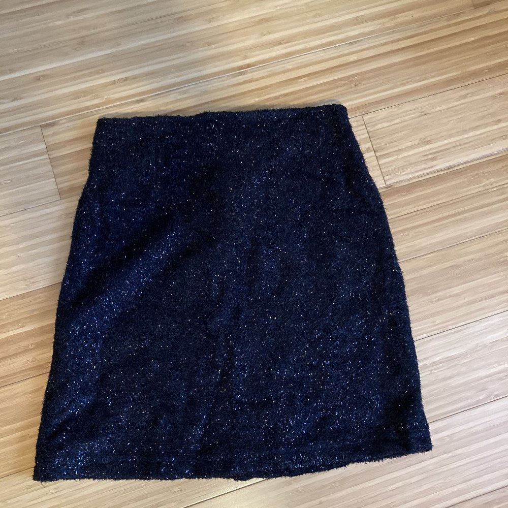 Black mini skirt
